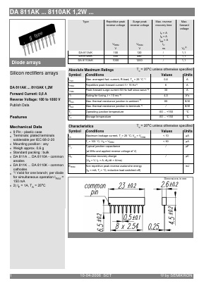 DA811AK Datasheet PDF Semikron