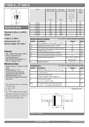 P1000A Datasheet PDF Semikron