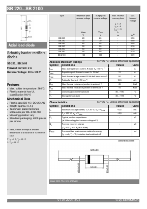 SB2100 Datasheet PDF Semikron