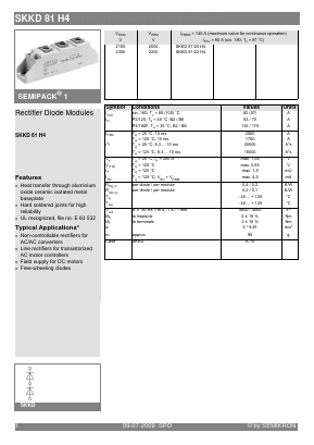 SKKD81H4_09 Datasheet PDF Semikron