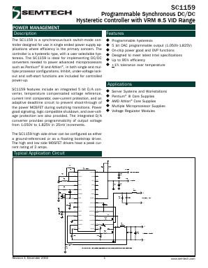 SC1159EVB Datasheet PDF Semtech Corporation