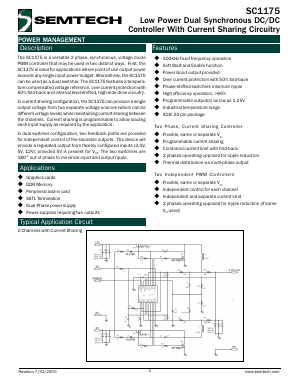SC1175EVB-1 Datasheet PDF Semtech Corporation