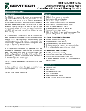 SC1176 Datasheet PDF Semtech Corporation