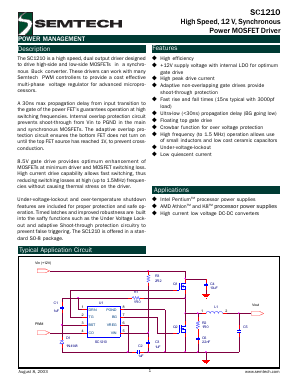 SC1210 Datasheet PDF Semtech Corporation