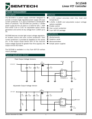 SC1548 Datasheet PDF Semtech Corporation