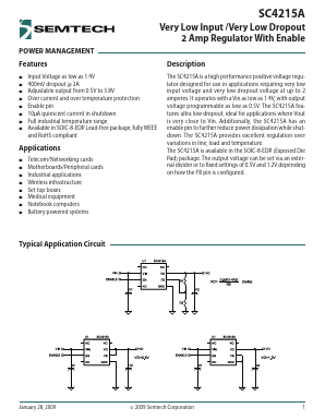 SC4215A Datasheet PDF Semtech Corporation