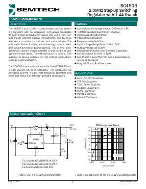 SC4503EVB Datasheet PDF Semtech Corporation