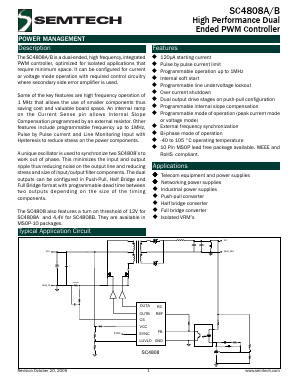 SC4808A Datasheet PDF Semtech Corporation