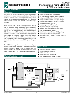 SC900IMLTRT Datasheet PDF Semtech Corporation