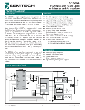 SC900AMLTRT Datasheet PDF Semtech Corporation