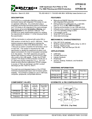 STF202-22TC Datasheet PDF Semtech Corporation