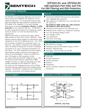 STF202-22 Datasheet PDF Semtech Corporation