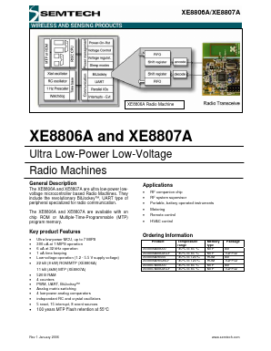 XE8806A Datasheet PDF Semtech Corporation