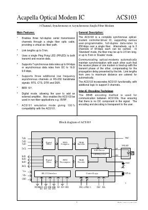 ACS103 Datasheet PDF Semtech Corporation