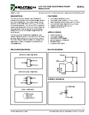 SC431LC5SK-5 Datasheet PDF Semtech Corporation