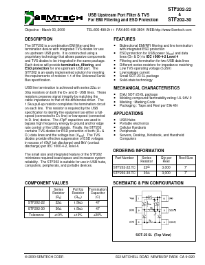 TF202 Datasheet PDF Semtech Corporation