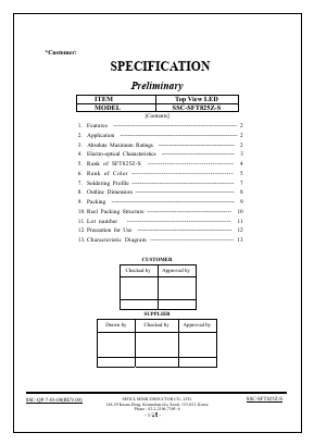 SFT825Z-S Datasheet PDF SEOUL SEMICONDUCTOR