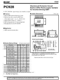 PC928 Datasheet PDF Sharp Electronics