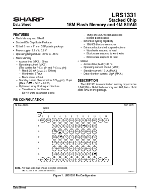 LRS1331 Datasheet PDF Sharp Electronics