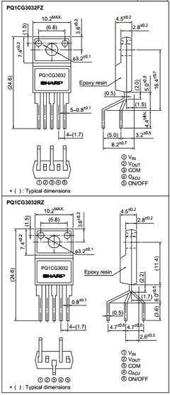 PQ1CG3032FZ Datasheet PDF Sharp Electronics