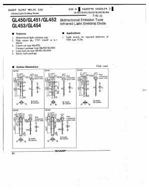 GL453 Datasheet PDF Sharp Electronics