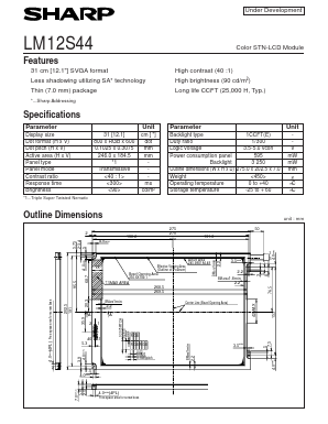 LM12S44 Datasheet PDF Sharp Electronics