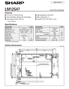 LM12S47 Datasheet PDF Sharp Electronics
