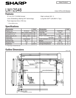 LM12S48 Datasheet PDF Sharp Electronics