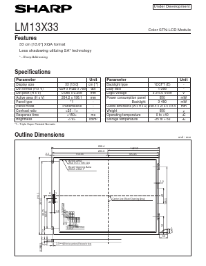 LM13X33 Datasheet PDF Sharp Electronics