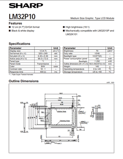 LM32P10 Datasheet PDF Sharp Electronics