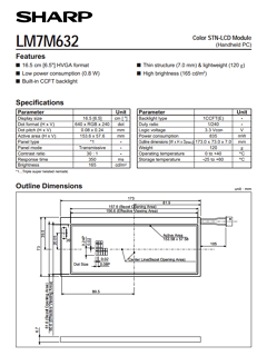 LM7M632 Datasheet PDF Sharp Electronics