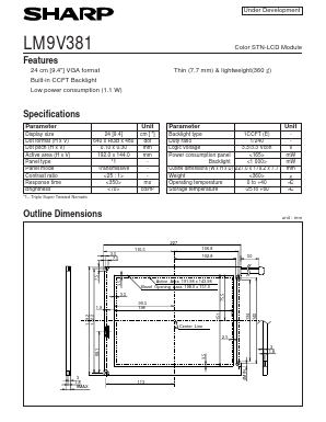 LM9V381 Datasheet PDF Sharp Electronics