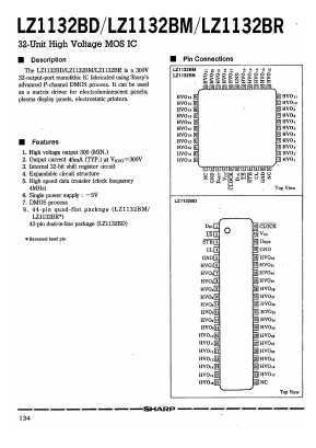 LZ1132BD Datasheet PDF Sharp Electronics