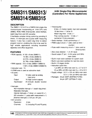 SM8313 Datasheet PDF Sharp Electronics