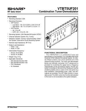 VTBT5UF201 Datasheet PDF Sharp Electronics
