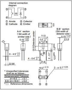 GP1S56T Datasheet PDF Sharp Electronics