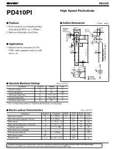 PD410PI Datasheet PDF Sharp Electronics