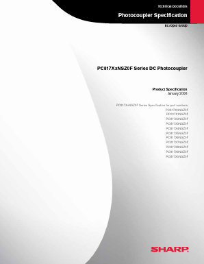 PC817XNNSZ0F Datasheet PDF Sharp Electronics