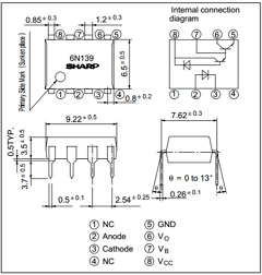 6N139 Datasheet PDF Sharp Electronics