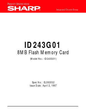 ID242G01 Datasheet PDF Sharp Electronics