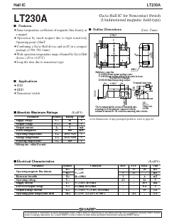 LT230A Datasheet PDF Sharp Electronics