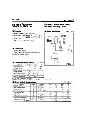GL372 Datasheet PDF Sharp Electronics