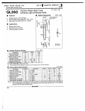 GL360 Datasheet PDF Sharp Electronics