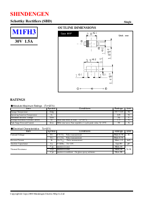 M1FH3 Datasheet PDF Shindengen