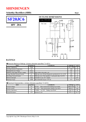 SF20JC6 Datasheet PDF Shindengen