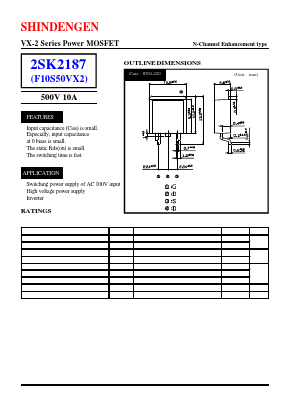 F10S50VX2 Datasheet PDF Shindengen