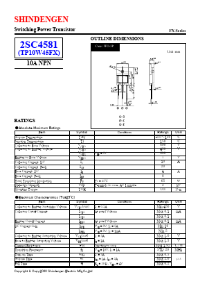 C4581 Datasheet PDF Shindengen