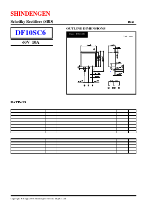 DF10SC6 Datasheet PDF Shindengen