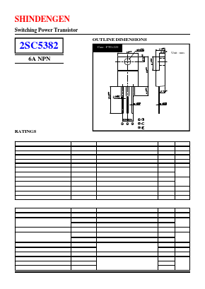 2SC5382 Datasheet PDF Shindengen