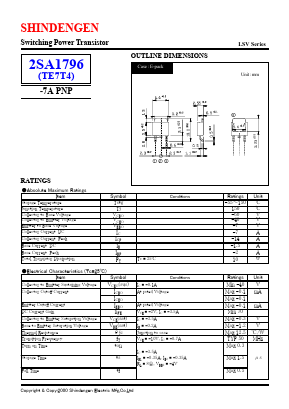 2SA1796 Datasheet PDF Shindengen